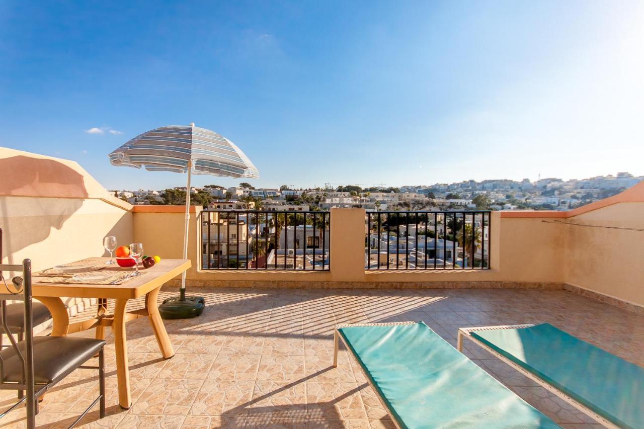 Pool And Sea Merill Apartments - Happy Rentals Mellieħa Extérieur photo